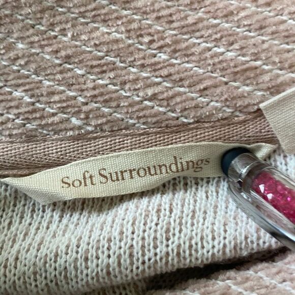 Soft Surroundings Puma Soft Pullover Roll-Neck Casual Tunic Top Mauve Size M - Picture 12 of 15
